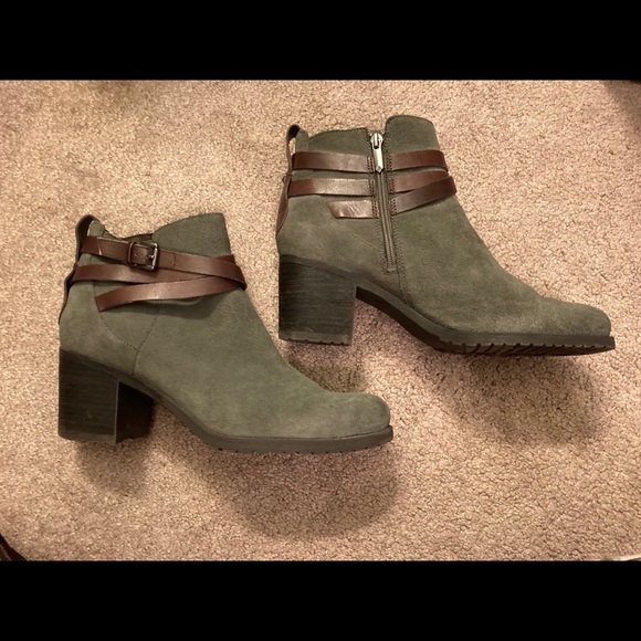 Sam Edelman Taupe Brown Ankle Boots/Booties - Picture 3 of 5